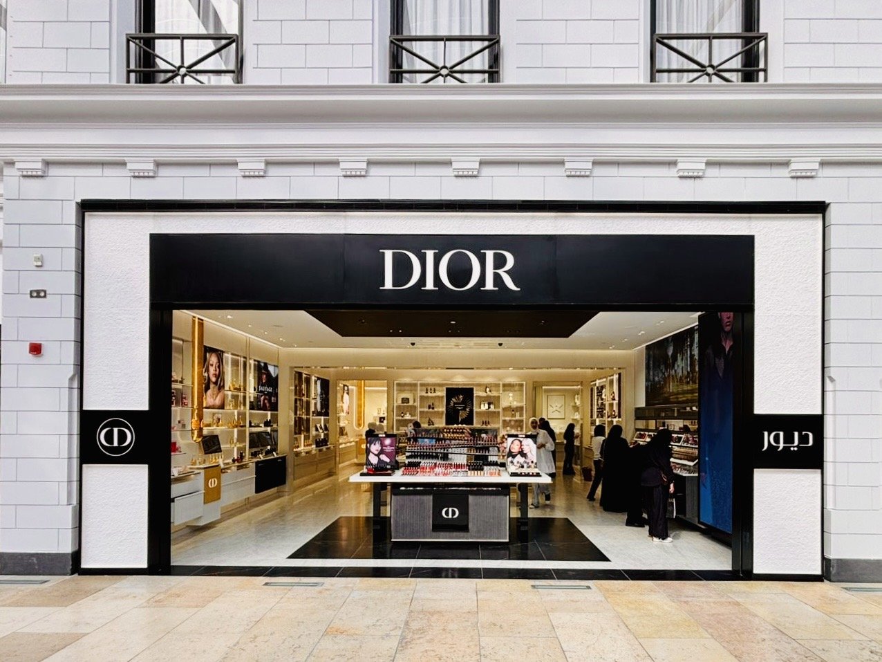 Dior beauty boutique facade and millwork fit-out by SignWorks
