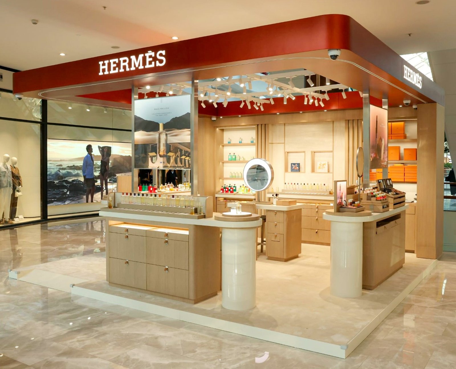 Hermès Beauty pop-up store by SignWorks